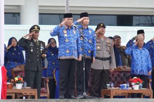 Pemkab Pesibar Gelar Upacara Peringati Hari Pahlawan Dan Hari Ulang Tahun Korpri Ke – 51