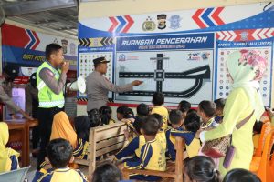 Puluhan Murid TK berwisata di Polres Pringsewu, Ini Tujuannya