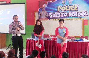 Satlantas Polres Tulang Bawang Berikan Edukasi Sejak Dini Kepada Ratusan Pelajar SD