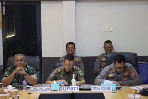 Rakor Lintas Sektoral Operasi Lilin Krakatau 2022 Polres Lamtim Dihadiri Pasiops Kodim 0429/Lamtim