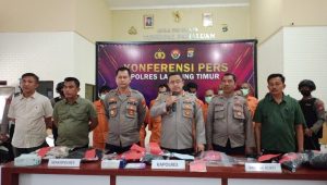 Polres Lampung Timur Menggelar Konferensi Pers Ungkap Kasus C3, Penganiayaan Berat Dan Narkoba