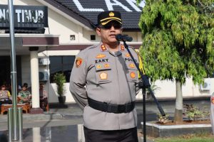 Kapolres Lampung Timur Pimpin Apel Pengamanan Tahun Baru 2023