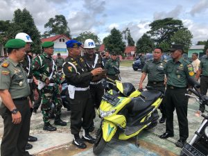 Polisi Militer Denpom II/3 Lampung lakukan sosialisasi Gaktib serta Operasi Yustisi di Kodim 0422/LB.