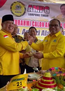 Usai Melantik Ketua AMPG Lamtim, H.Aprozi Pinta Dukung Arinal Djunaidi Calon Gubernur Lampung Dua Periode