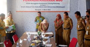 Tingkatkan Kualitas Pelayanan Kesehatan, RSUD Menggala Gelar Penandatanganan MOU.