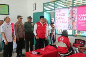 PMI Lampung Timur Bersama Koramil 429-09/Way Jepara, Gelar Donor Darah