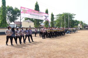 Persiapan Pemilu 2024, Polres Lamtim Melaksanakan Peningkatkan Kemampuan Dalmas