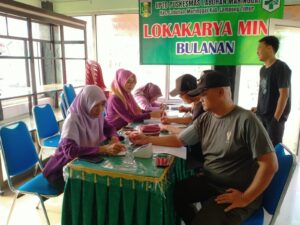 Test Kebugaran Tingkat Kecamatan, Peltu Agung Hadir Wakili Danramil 10/LBR