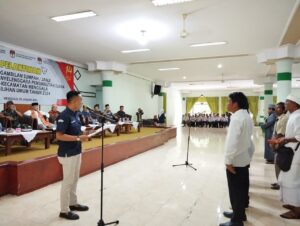 1029 Anggota KPPS Kecamatan Menggala Resmi Dilantik.