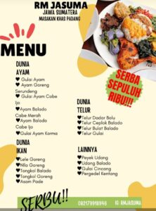 RM Jasuma Menggala Resmi Dibuka, Jamin Rasa Otentik Makanan Khas Padang.