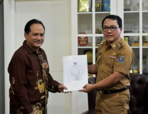 Tim BPK RI Perwakilan Provinsi Lampung Di Sambut Wali Kota Metro