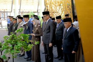 Upacara HUT Lampung Ke-60, Walikota Metro Apresiasi Fokorpimda Atas Kenaikan Indeks Kerukunan Umat Beragama