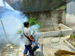 Kasus DBD Tinggi, Dinkes Tulangbawang Lakukan Fogging.