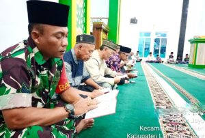 Babinsa Koramil Batanghari Hadiri Peringatan Nuzulul Qur’an