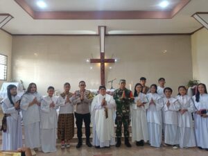 Perayaan Paskah Dikawal Babinsa Kodim 0429/Lamtim