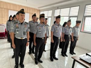 Lapas Kelas II B Kotaagung Ikuti Apel Persiapan Pengamanan Hari Raya Idul Fitri 2024 Terpusat Secara Virtual..!!