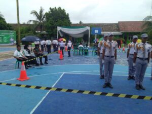 Kolaborasi Dan Sinergi TNI-Polri Juri PBB Exco SMAN 1 Lampung Timur