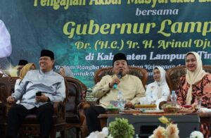 Gubernur Lampung Arinal Menghadiri Pengajian Akbar di Lampung Timur