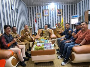 Ketua PW IWO Aprohan Saputra Beserta Pengurus Kunjungi Diskominfotik Provinsi Lampung