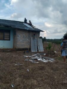 Puluhan Rumah di Tulang Bawang Rusak Diterjang Angin