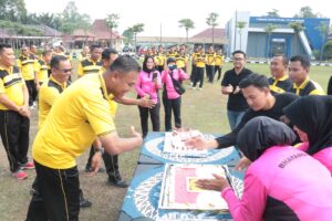 Polres Tulang Bawang Gelar Perayaan Ulang Tahun dan Hari Jadi Tekab 308 Presisi, AKBP James Terangkan Tujuannya