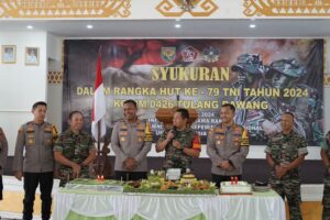 Puncak Peringatan HUT Ke-79 TNI, Polres Tulang Bawang Berikan Surprise di Tiga Lokasi Berbeda