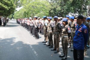 Polres Tulang Bawang Kerahkan 300 Personel Gabungan Amankan Debat Publik Perdana Cabup dan Cawabup