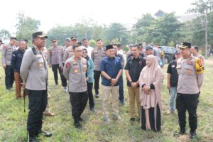 Kapolda Lampung Cek Langsung Kelengkapan Gudang Logistik Milik KPU Tulang Bawang