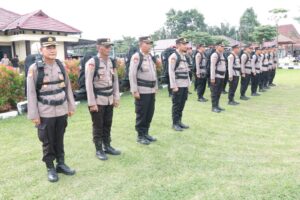 Amankan Tahap Pungut Suara, Polres Tulang Bawang Kerahkan 256 Personel Gabungan