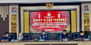 Rapat Pleno PPK Blambangan Umpu, menetapkan DPSHP 25.947 Pemilih